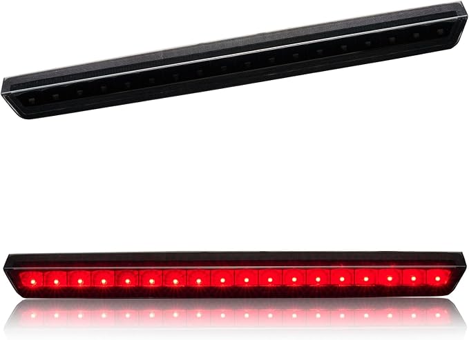 Third 3rd Brake Light LED for 2015-2020 Chevy Tahoe/Suburban, High Mount Rear Brake Lights Assembly for 2016-2019 Suburban 3500HD, Waterproof Center Cab Lamp Stop Light (Black Housing)