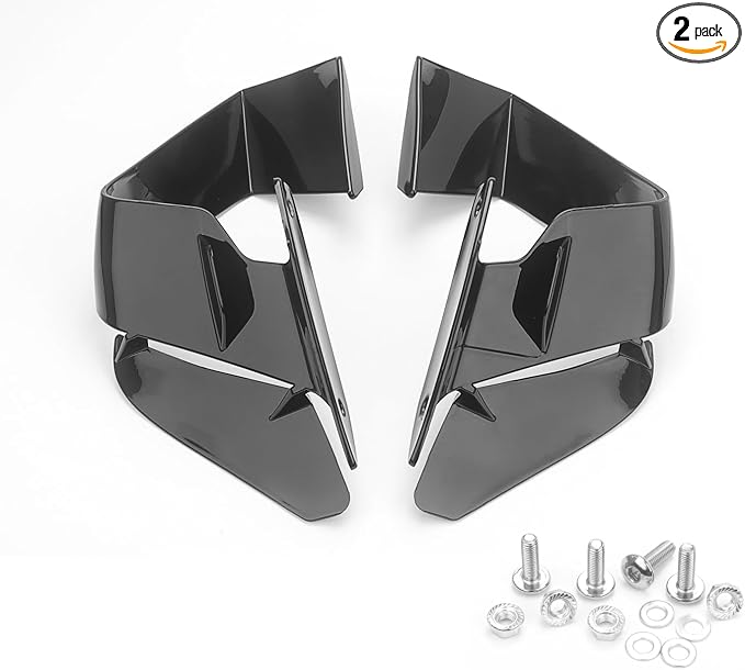 Motorcycle Winglets Fits for S1000RR Fixed Wind Wing Aerodynamic Winds Spoiler Fairing Kits Fit for BMW S1000RR S 1000 RR 2015-2022 (Gloss Black)