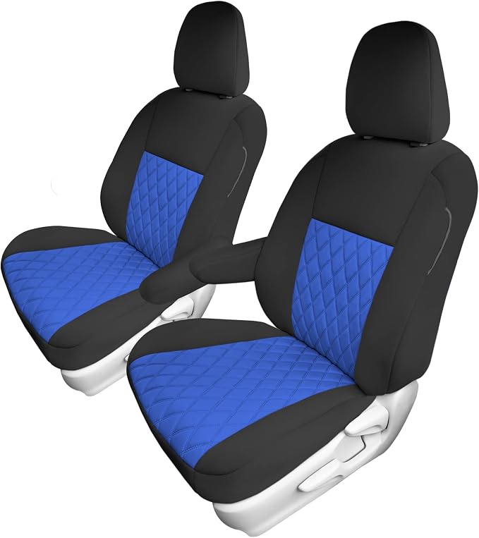 FH Group Custom Fit Car Seat Covers Specifically Made for 2011-2020 Toyota Sienna 7-8 Seater with Ultraflex Neoprene Water Resistant Automotive Seat Covers - Front Set Blue