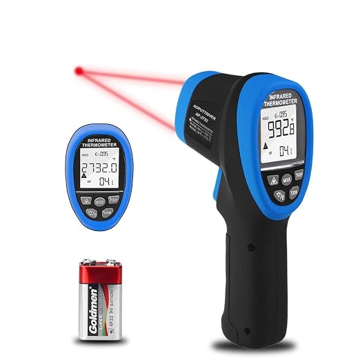 High Temp Infrared Thermometer -58℉~2732℉ Forge Thermometer 30:1 Digital IR Temperature Gauge,Non-Contact Pyrometer for Kiln,Forging,Engine,Industry and Home Repair.