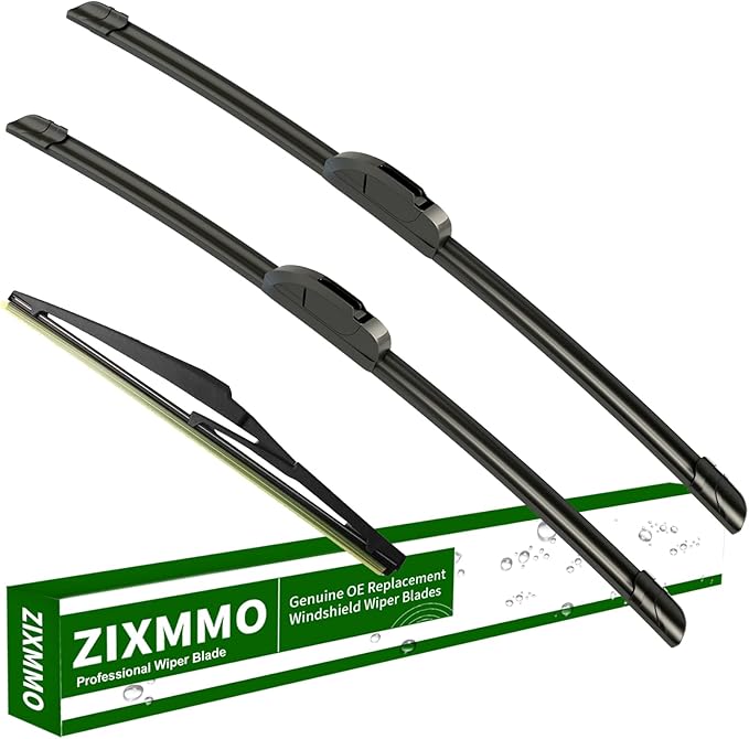 24"+20" windshield wiper blades with 11" Rear Wiper Blades Set Replacement for 2011-2015 Kia Sorento,2010-2019 Kia Soul,2015-2019 Soul EV -Original Factory Quality (Set of 3) U/J Hook