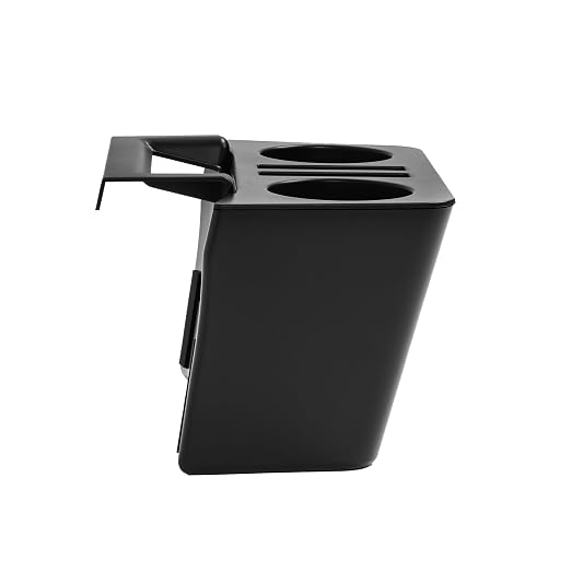 Cup Holder Paper Drawer Storage Box for 2021-2025 Toyota Sienna LE/XSE/XLE/Limited/Woodland Center Console Rear Garbage Can w/Lid Vehicle Interior Storage Organizer Interior Accessories Black