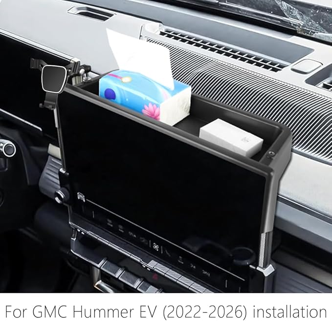 Car Phone Holder Center Console Organizer for GMC Hummer EV 2022 2023 2024 2025 2026 Auto Accessories Navigation Bracket Interior Decoration Screen Mobile Cell Phone Mount case