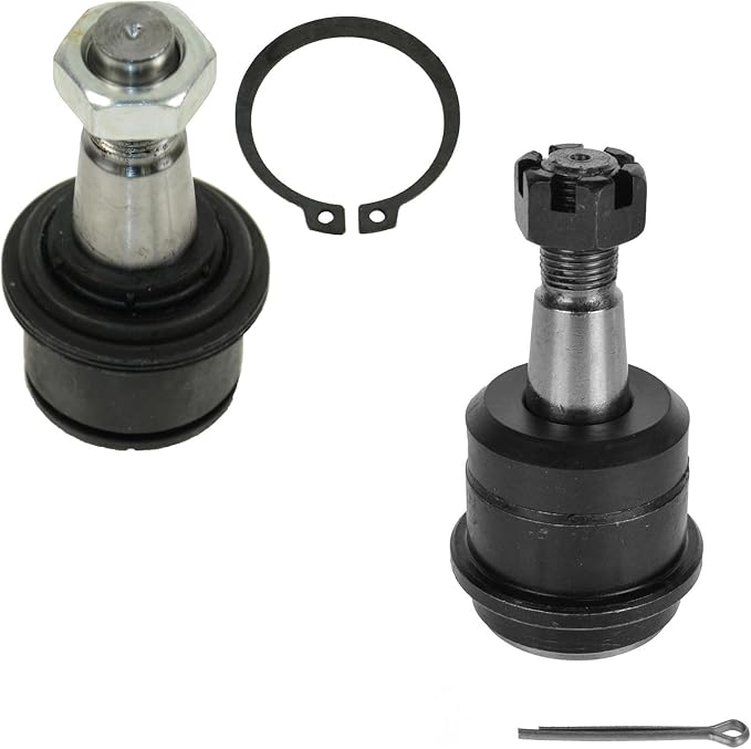 TRQ Front Upper and Lower Ball Joint Set Compatible with 2000-2002 Dodge Ram 2500 4WD 2000-2002 Ram 3500 4WD 2000-2002 3500 RWD without Independent Front Suspension