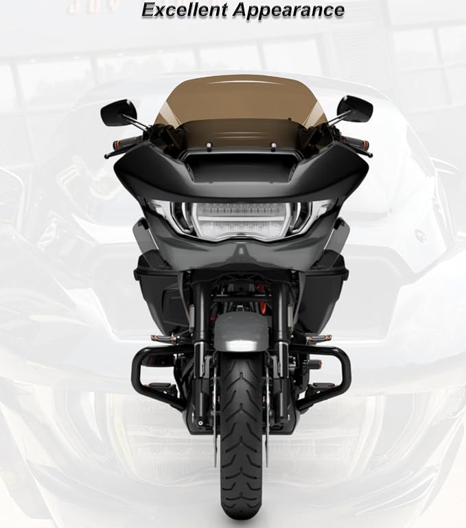 10" Wave Windshield Windscreen Wind Splitter fits for Harley Davidson CVO Road Glide FLTRXSE 2023-up,CVO Road Glide ST FLTRXSTSE 2024-up,Road Glide FLTRX 2024-up,2026-up FLTRT&FLTRXL