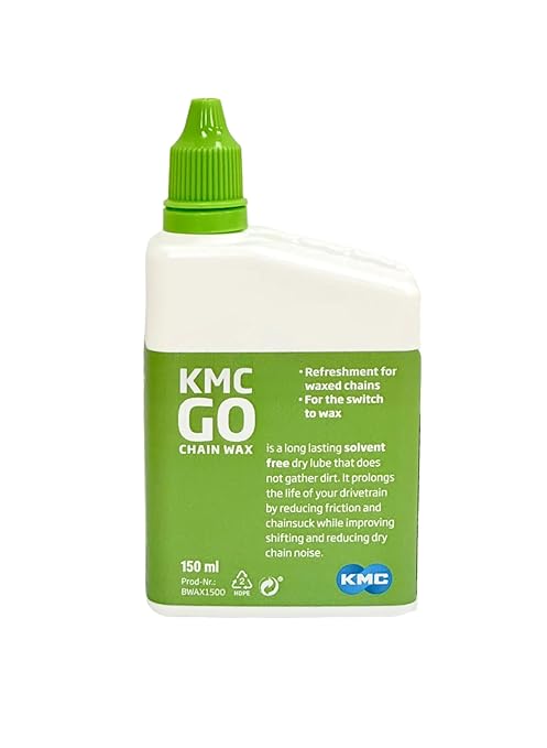 KMC GO Wax | Eco-Friendly Bicycle Chain Wax Lubricant for Smooth and Long-Lasting Performance | Easy Application | Ideal for Road, Mountain, and E-Bikes | 150ml