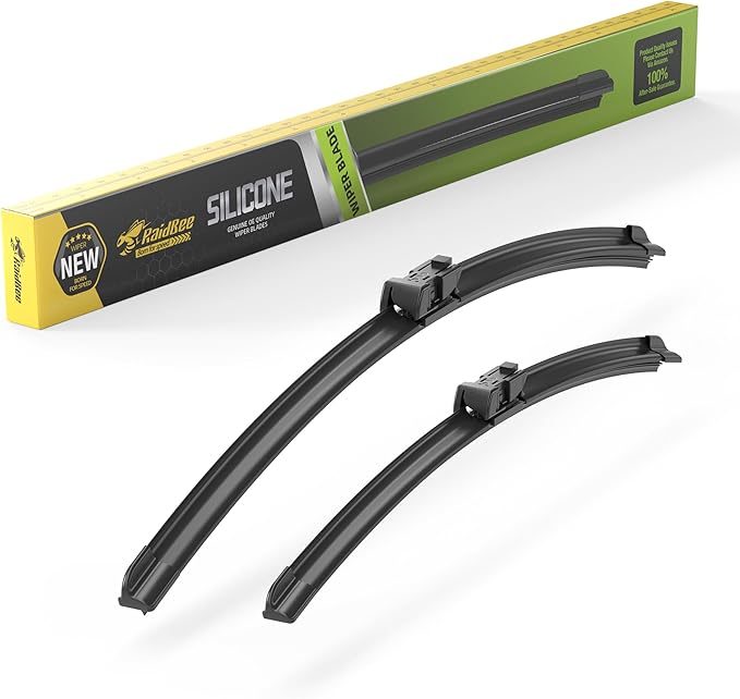 Raidbee® Silicone Windshield Wiper blades Replacement for VW Volkswagen Passat 2006-2010 Jetta 2007-2010 All-Season Silicone Windshield Wipers 24" 19"