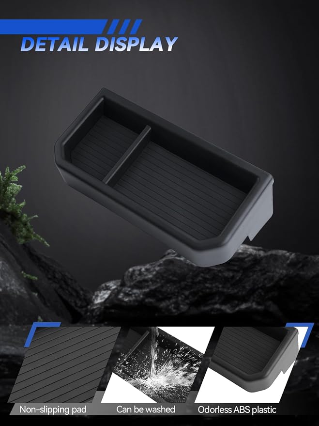 for Outlander Dashboard Console Organizer 2025-2026 Mitsubishi Outlander(ES/SE/SEL/Trail/Platinum) Accessories Behind Screen Organizer 12.3 Inch Storage Box Console Dash Tray