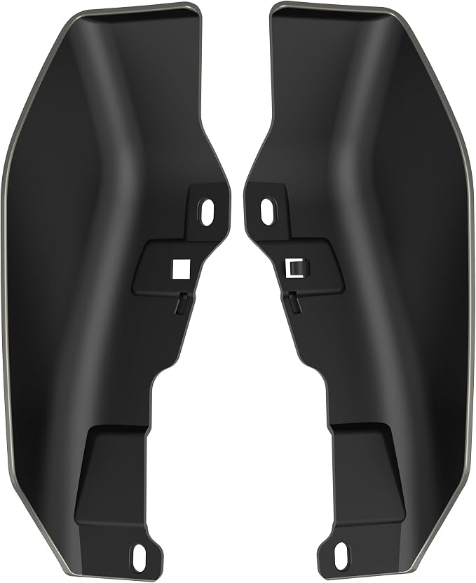 Color - Matched Mid Frame Air Deflectors Heat Shield, Perfectly Fit for Harley Touring Models 2009-2026 Industrial Gray