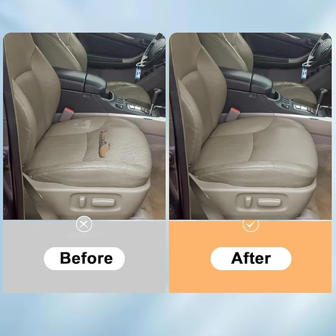 SecosAutoparts Driver & Passenger Side Bottom & Top Lean Back Leather Seat Cover Tan Compatible with Toyota 4Runner Limited 2003 2004 2005 2006 2007 2008 2009