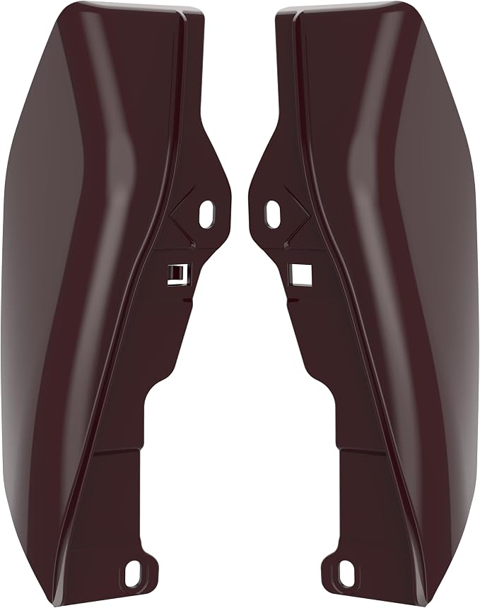 Color - Matched Mid Frame Air Deflectors Heat Shield, Perfectly Fit for Harley Touring Models 2009-2026 Billiard Burgundy