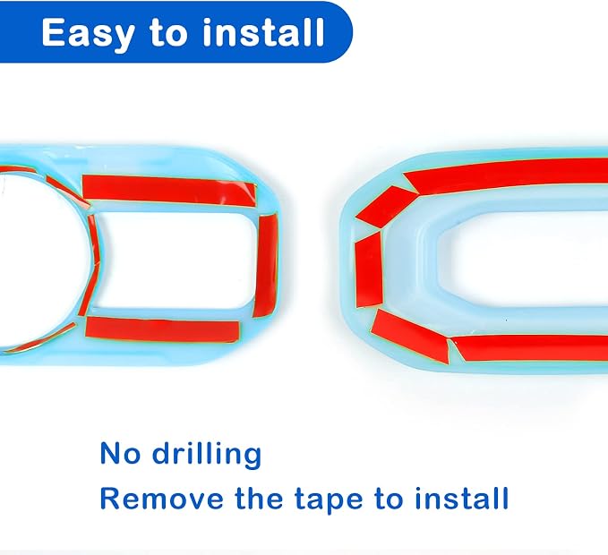 CheroCar 21PCS Full Set Interior Decoration Trim Kit for 2018-2026 Jeep Wrangler JL JLU & Gladiator JT Steering Button Frame, Air Conditioning Vent, Reading Light, Speaker (Blue)