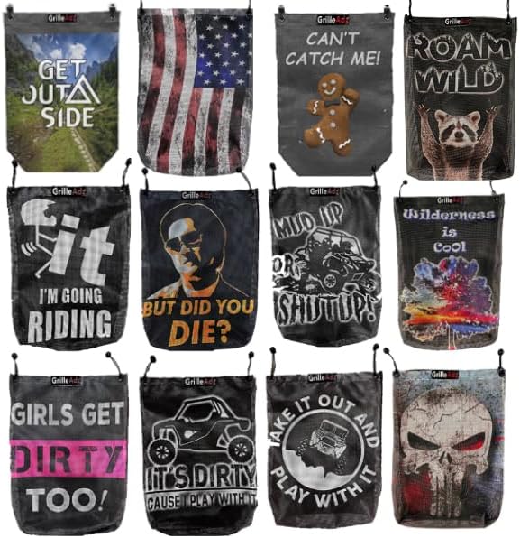 Universal UTV/Marine/Outdoor Mesh Bag "But Did You Die" Design in Red (TB-BDYD-R)