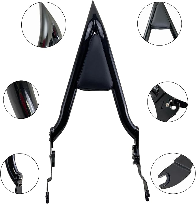 22" Quick Release Sissy Bar with Docking for Harley | 2009-2013,Passenger Backrest Touring for Road King Road Glide Street Glide Electra Glide Road King Ultra CVO Limited