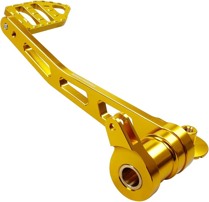 POWER JAMES 10.2" Long Gold Foot Brake Shifter, Brake Shift Lever, Foot Controls Fits for Harley Davidson 2014-25 Touring Models (Gold)