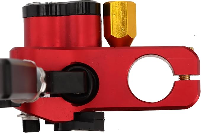 GOOFIT 22mm CNC Motorcycle Hydraulic Clutch Brake Pump Master Cylinder Lever Adjustable Universal for Motorcycle Pocket Dirt Bike ATV 125cc -250cc Vertical Off Road Scooter Red