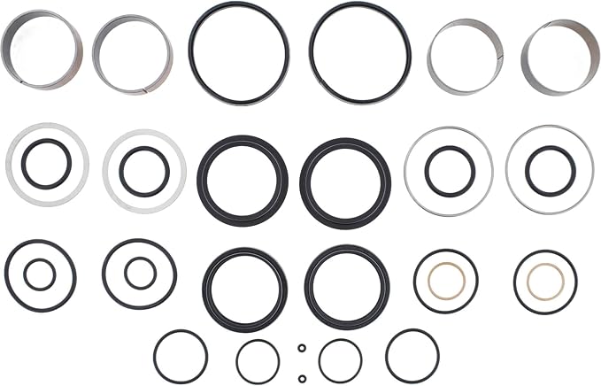 Pivot Works Fork Rebuild Kit PWFFK-H02-020 Compatible with/Replacement for Honda CR250R 1997-2004, Black
