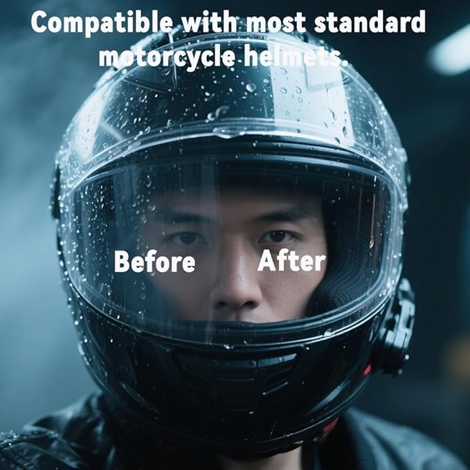 Universal Motorcycle Helmet Visor Anti Fog Film,Helmet Shield Anti Fog Film Fog Resistant Compatible with RS-1/2 XD-4 MX-9 XG 100 K6 Pista I70 I90 RPHA 11 10.43"X3.85"