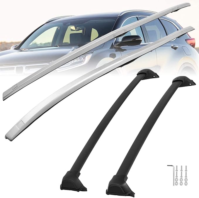 4Pcs Roof Rack Cross Bar Side Rails 2017-2022 for Honda CRV CR-V Luggage Carrier Aluminum