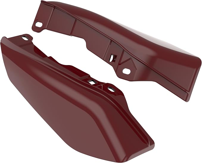 Color - Matched Mid Frame Air Deflectors Heat Shield, Perfectly Fit for Harley Touring Models 2009-2026 Billiard Red