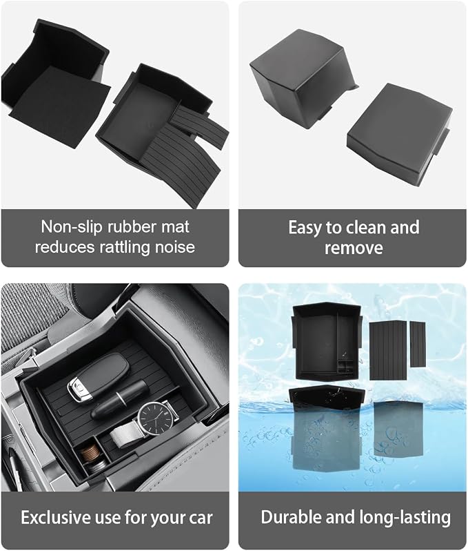 CDEFG for 2025 Subaru Forester Center Console Organizer, 2025 Subaru Forester Touring Limited Sport Premium Accessories Middle Console Armrest Storage Box (NOT FOR 2025 Wilderness)