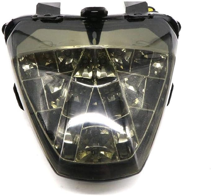 MZS Motorcycle Tail Light, LED Integrated Turn Signal Blinker Smoke Compatible with CBR250R 2011-2013 / CB300F 2015-2018 / CBR300R 2015-2022