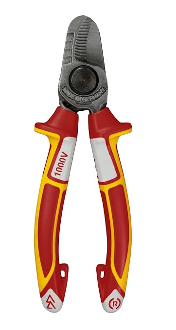 Felo 0715764291 8 1/4 in. Cable Cutter VDE Pliers, Red