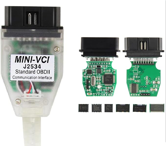 Mini Vci J2534 Cable Standard Obd2 Communication Interface for TIS Techstream V17 V18 Toyota Lexus Scion OBD2 Scanner Diagnostic USB Vehicle Scan Tool