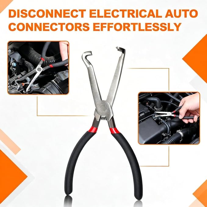 3 Pcs Electrical Disconnect Pliers for Cars,60 Degree Connector Pliers,Safety Wire Plier,ElectricalPlug DisconnectPliers,Automotive Tools Electrical ConnectorPliers