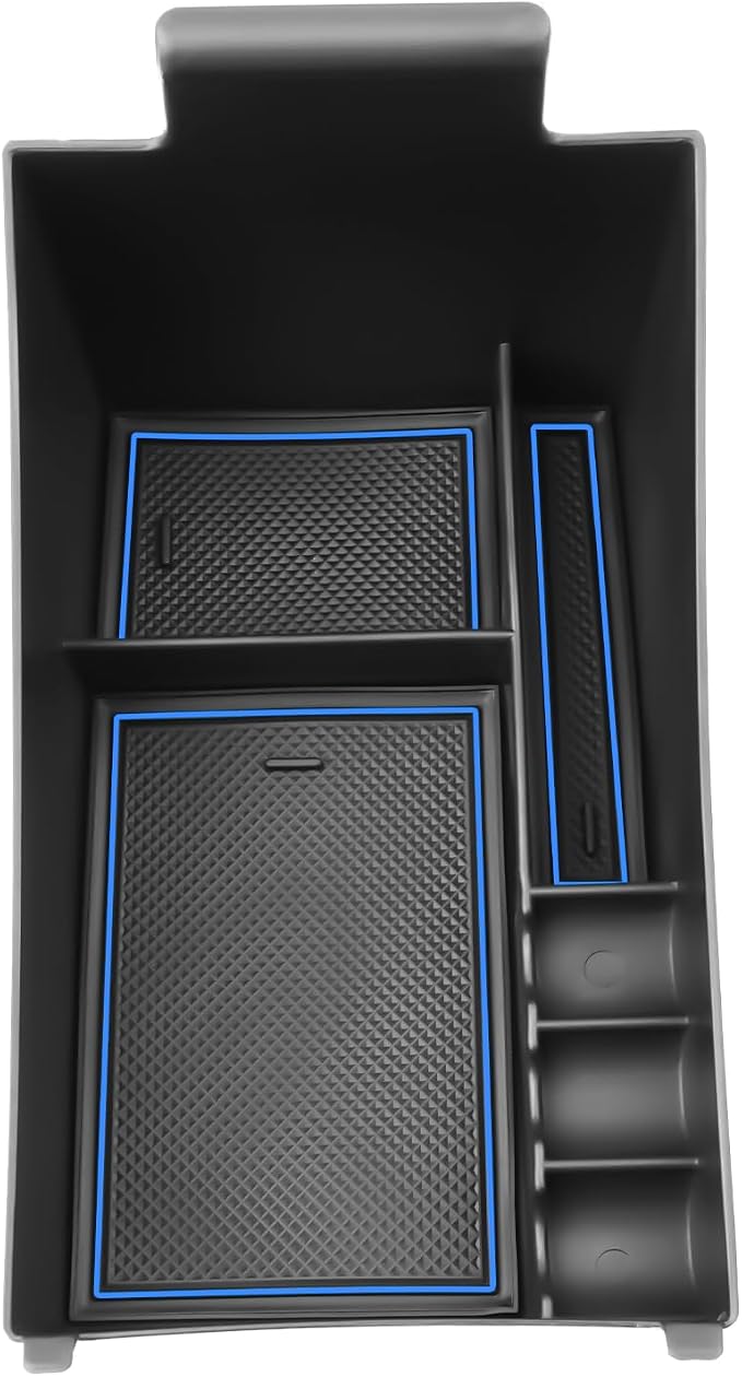 SKTU for 2023 2024 2025 2026 2027 Honda HR-V Center Console Organizer 2023 2024 2025 2026 2027 HRV (LX/Sport/EX-L) Console Tray Honda HRV 2024 2025 2026 2027 Accessories with Coin Holder (Blue)