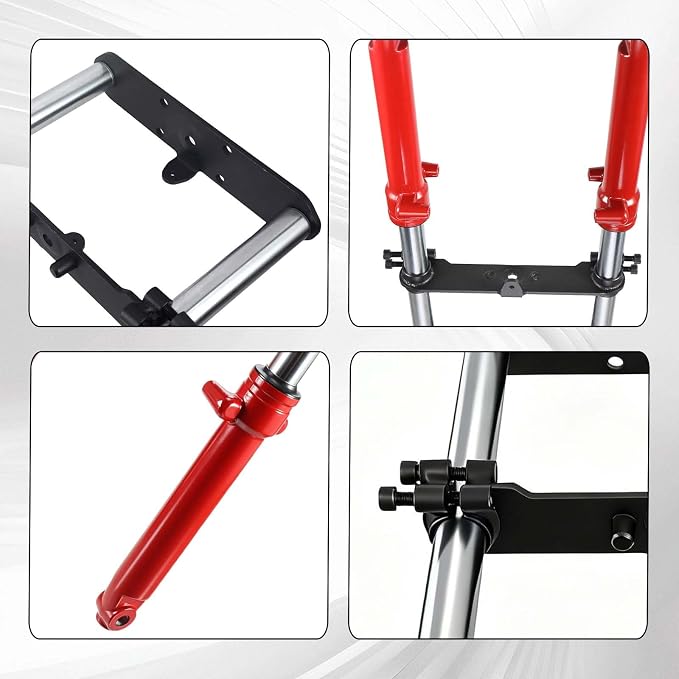 Mini Bike Front Fork Suspension & 7/8" Handlebar Riser Kit fit for Coleman CT100U for Monster Mega Moto MMB80 MMB105 80cc 105cc Motovox MBX10 MBX11 for Baja DB30 GMB100 TrailMaster Storm 200(Red)