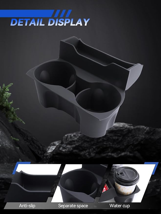 for Model 3 Center Console Organizer Armrest Tray Middle Storage Box Insert Container Durable ABS Plastic Accessories 2024 2025