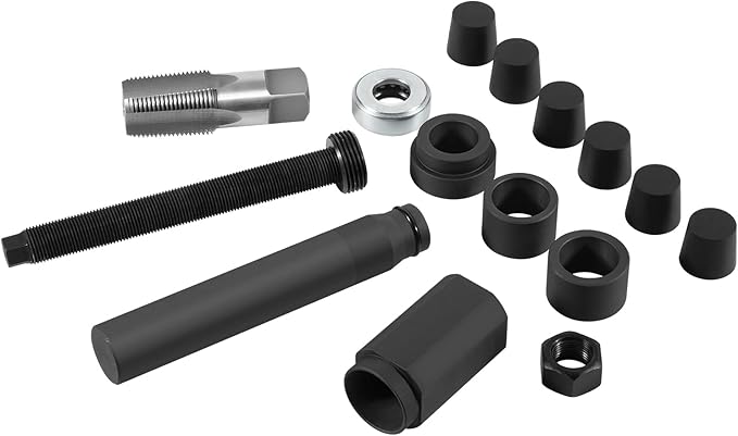 C7 C9 Injector Cup Removal Tool for CAT - Fuel Injector Sleeve In-Vehicle Remover & Installer Tool Set with Nozzle, Cup, Sleeve, and Tube, Compatible with 7.3L, 3126, 3126B, C7, and C9 Engines