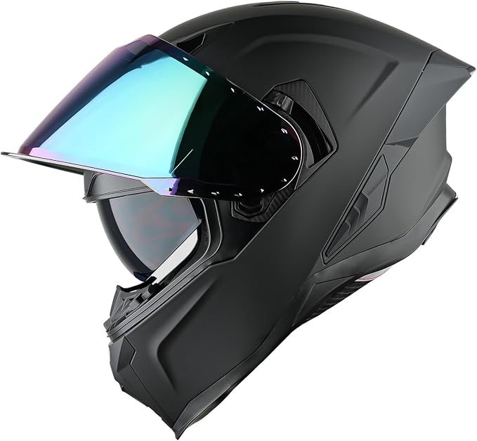 1Storm Motorcycle Full Face Helmet for Adults Men and Women Street Bike Racing Helmet DOT Approved with one Extra Clear Shield