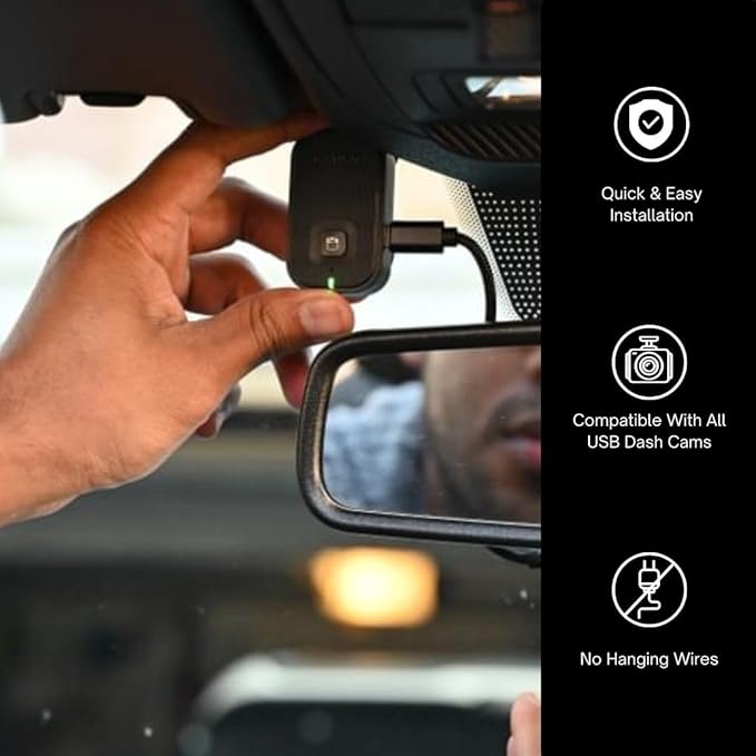 Dongar Dash Cam Power Adapter (5-Pin Type A) for Select Toyota/Lexus with Roof Option Connector, Compatible w/ 2024+ Toyota Tacoma
