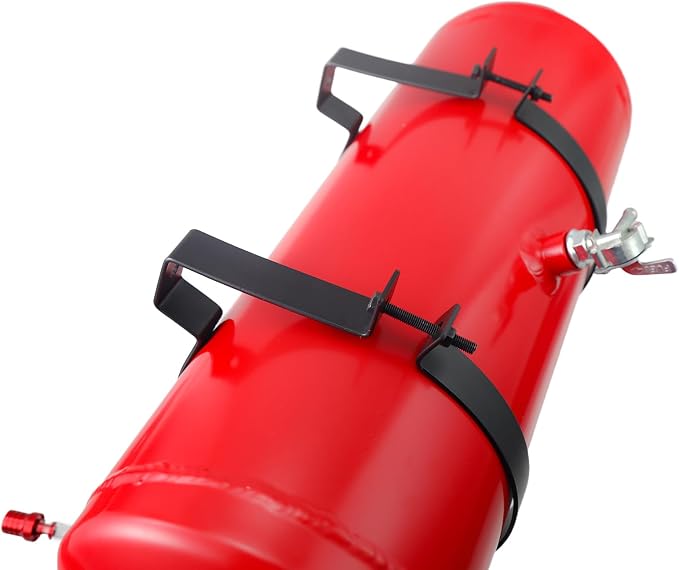 Red Gas Tank Fuel Tank Aluminum Cylinder 6 x 18" Center Fill 2 Gallon minibike gas fuel tank For Golf Cart ,Motorcycle ,Dune Buggy ,mini bike ,go kart