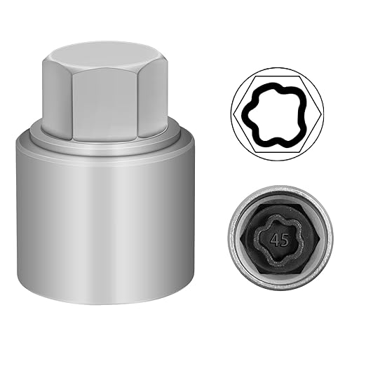 045 Wheel Locking Nut Key Compatible With BMW Series - Socket OD 27mm, ID 25mm - Lock Nut Socket Adapter, Anti-Theft Lug Nut Removal Tool, Screw Remover
