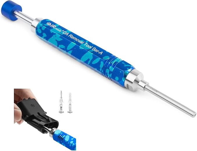 JRready DAP-T310330 Weather Pack Terminal Extractor Tool for Delphi Weatherpack Serie Contacts Automotive Electrical Connectors, Terminal Removal Tool, ID: 0.122'',OD: 0.129''
