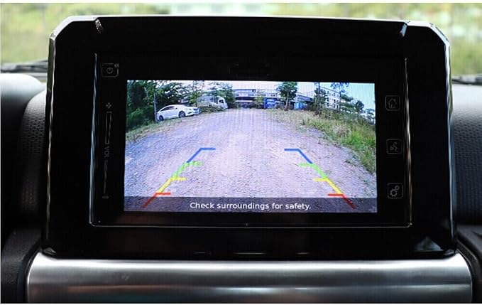 175 ° 1280x720 Resolution Car Backup Camera,for Suzuki Jimny 2/3-Door 4/5-Door 2019-2026 Waterproof Ultra HD Rear View Camera, 175° Wide View Angle Long License Plate Frame Camera