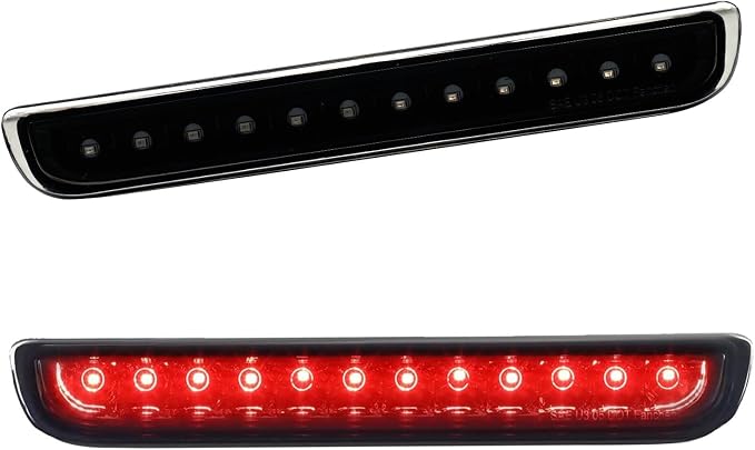 Third 3rd Brake Light LED for 2007-2014 Toyota FJ Cruiser, High Mount Rear Brake Lights Assembly for 07-14 FJ Cruiser, Waterproof Center Cab Lamp Stop Light