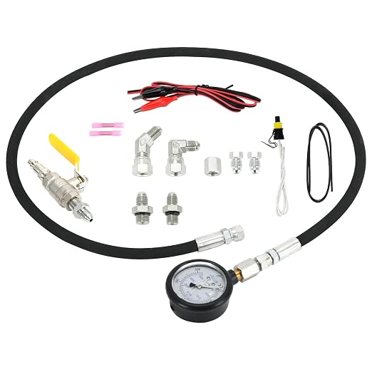 PTNHZ High Pressure & Air Leak Test Gauge Test Tool Kit Compatible with Ford 6.0L 7.3L Powerstroke 94-07