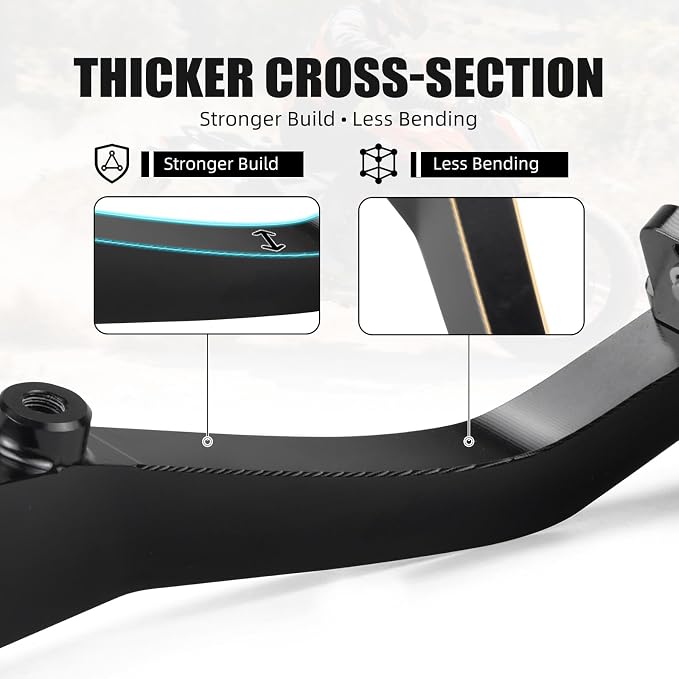 NICECNC Black Adjustable Rear Brake Pedal Compatible with Husqvarna 901 Norden 901/901 Expedition 2022-2025, Compatible with KTM 790 890 Adventure/R/S/Rally 2021-2025, 890 SMT 2023-2025