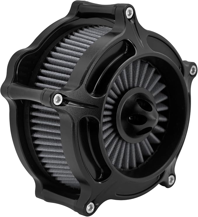 Air Cleaner Filter Aluminum Fit for Harley Touring Road King Street Glide Softail Sportster Dyna (Black Housing Grey Element, A For Sportster XL 04-22)