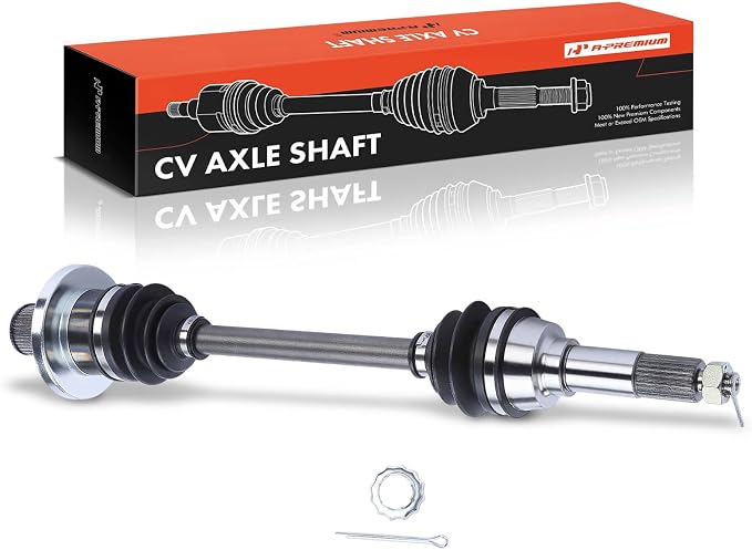A-Premium Rear Left Driver Side CV Axle Shaft Assembly for Yamaha Models | Compatible with Grizzly 660 YFM660F 4x4 2002, YFM660FH 4x4 Hunter Edition 2002, Replace# 5KM-2530V-00-00