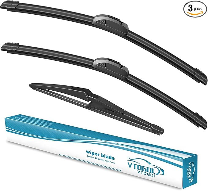 OEM Windshield Wiper Blades Replacement for Nissan Rogue 2014-2025 Pathfinder 2013-2020 Infiniti QX60 2014-2021, All Weather Original Factory Quality Front & Rear Wipers Set 26"+17"+12" (Pack of 3)