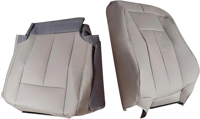 Passenger Side Bottom & Top Lean Back Seat Cover, Gray Seat Cover Fits for Ford Expedition 2007-2014