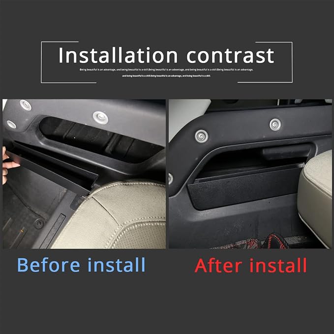 For LR Defender 90 110 130 Central Armrest Storage Box Secondary Storage Center Console Organizer Tray Compatible for Land Rover Defender 110 2020 2021 2022 2023, ABS, Black, 2 PCS