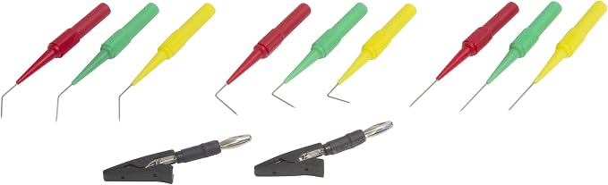 Lisle 64750 11 Pc. Back Probe Pins and Alligator Clips Set
