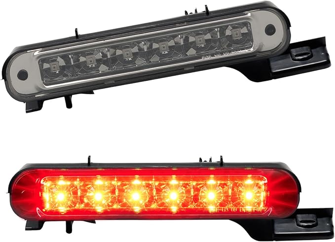 Third 3rd Brake Light LED for 2012-2018 Ford Flex, High Mount Rear Brake Lights Assembly for 12-18 Flex, Waterproof Center Cab Lamp Stop Light (Smoked)