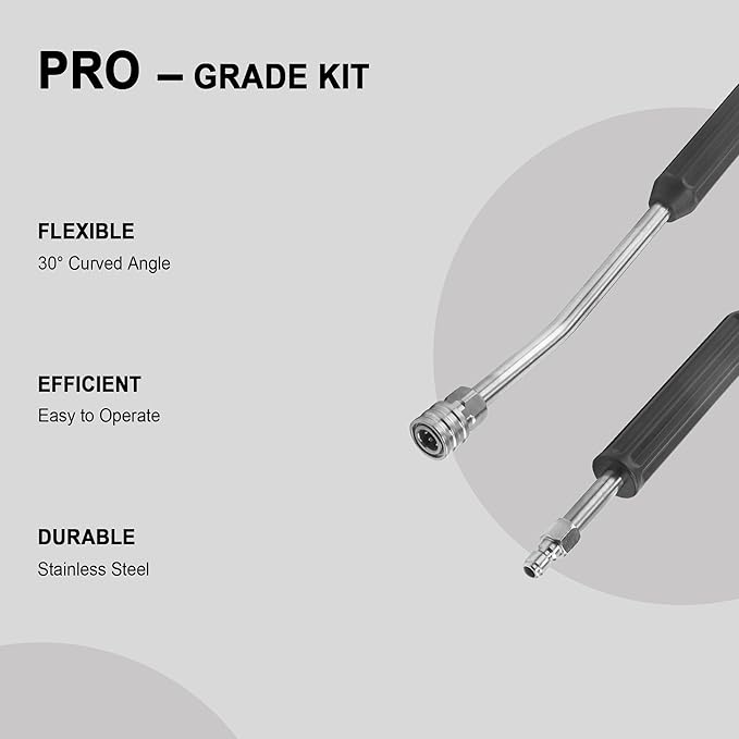 Raincovo Foam Cannon for Pressure Washer, Snow Clear Foam Cannon for Car Wash, Stainless Steel Filter, Pressure Washer Extension Wand, Anti-Slip Grip Power Washer Lance